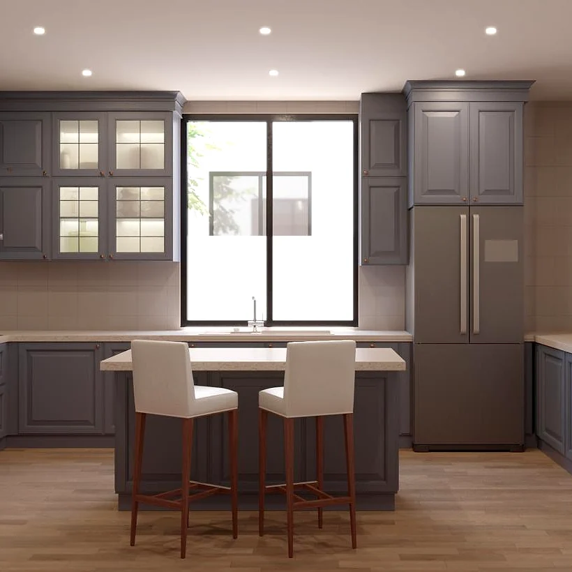Atta Doku Meadows fitted kitchen with island and custom cabinetry